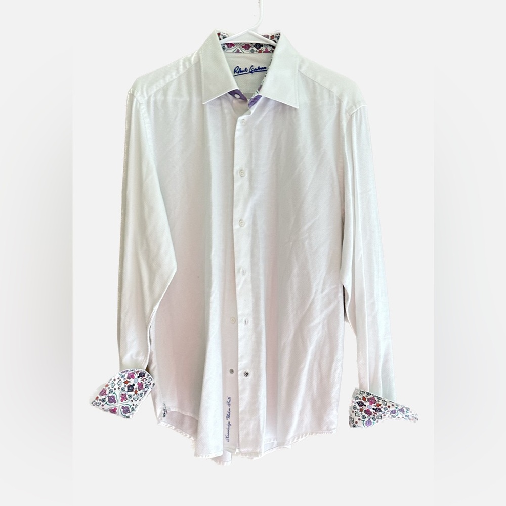 EUC Robert Graham French Cuff Button Up Shirt